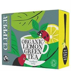 Clipper Fairtrade & Organic Green & Lemon 80 Tea bags