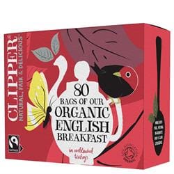 Clipper Organic Fairtrade English Breakfast Tea 80 Bags