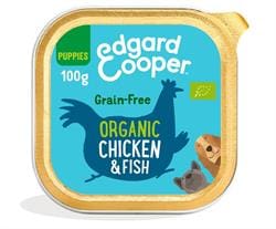 Organic Chicken & Fish Carrot & Pea Tray for Puppies 100g