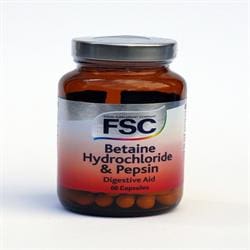 Betaine Hydrochloride 60 Capsules