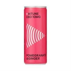 Intune Pomegranate & Ginger 10mg Natural CBD Drink 250ml