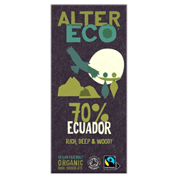 AlterEco Dark Chocolate 70% Ecuador 100g