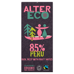 AlterEco Dark Chocolate 85% Peru 100g