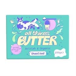 All Things Butter British Organic Unsalted Butter 200g