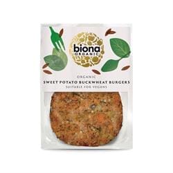 Organic Sweet Potato and Buckwheat Burgers 160g