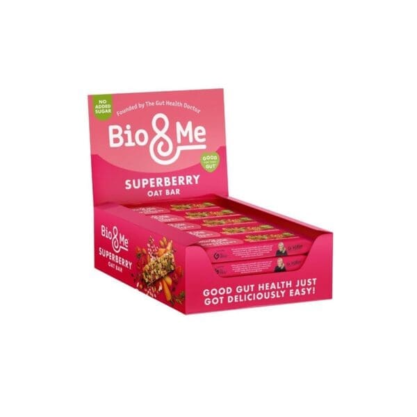 Bio&Me Super Berry Gut-Loving Oat Bar 38g - Image 2