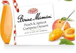 Bonne Maman Peach & Apricot Compote Dessert 2 x 130g