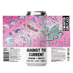 Counter Culture Rhubarb + Hibiscus Kombucha 330ml