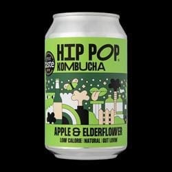 Hip Pop Kombucha Apple & Elderflower 330 ml (case of 12 cans)