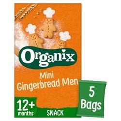 Organix Mini Gingerbread Men Snack Biscuits Multipack (5x20g)