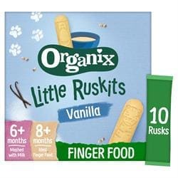 Organix Little Ruskits - Vanilla 10 x 6g