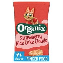 Organic Strawberry Rice Cake Clouds 40g