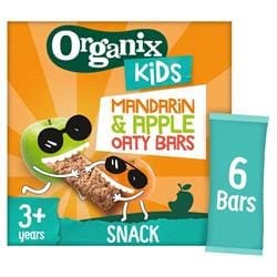 Organix KIDS Marvellous Mandarin & Apple Oaty Bars (6 x 23g)