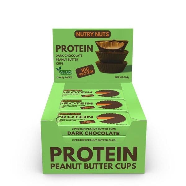 Protein Dark Chocolate Peanut Butter Cups 42g - Image 2