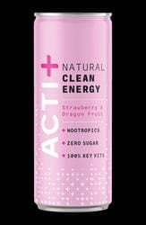 Acti+ Strawberry & Dragon Fruit Natural Clean Energy Drink 250ml