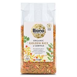 Biona Organic Golden Rice & Lentils 250g