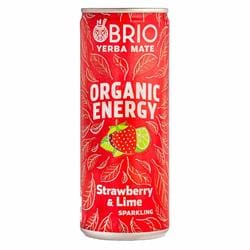 BRIO MATE Organic Energy Drink Strawberry & Lime 250ml