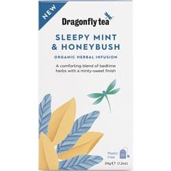 Dragonfly Sleepy Mint & Honeybush Organic Herbal Tea 20 bag