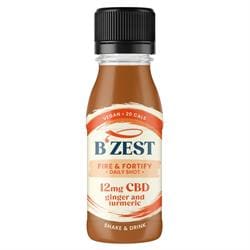 BZest Fire & Fortify Fiery Ginger Turmeric & CBD drink 60ml