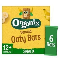 Organix Banana Organic Soft Oat Snack Bars Multipack (6x23g)