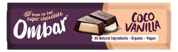 Ombar Coconut Vanilla Filled Chocolate Bar 42g - Image 2