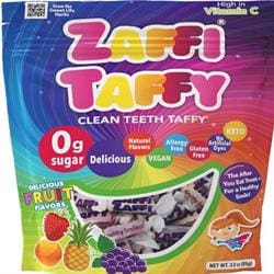 No Sugar Mixed Fruit Zaffi Taffy with Vitamin C. 80g