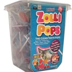 Sugar Free Mixed Fruit Lollipop Tub 450g