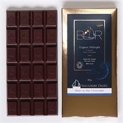 Salcombe Dairy Midnight Organic Chocolate Bar 80g