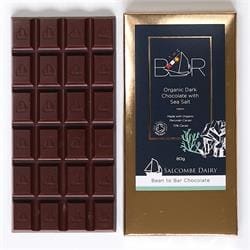 Salcombe Dairy Dark Seasalt Organic Chocolate Bar 80g