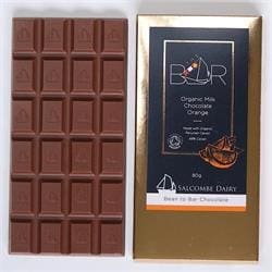 Salcombe Dairy Milk Orange Organic Chocolate Bar 80g