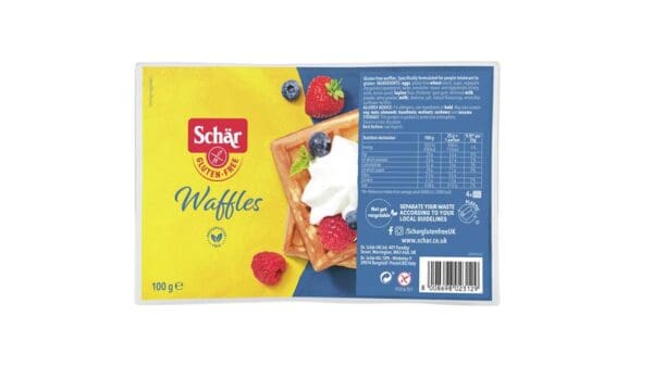 Schar Gluten Free Soft Waffle 100g - Image 2