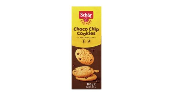 Schar Gluten Free Choco Chip Cookies 100g - Image 2