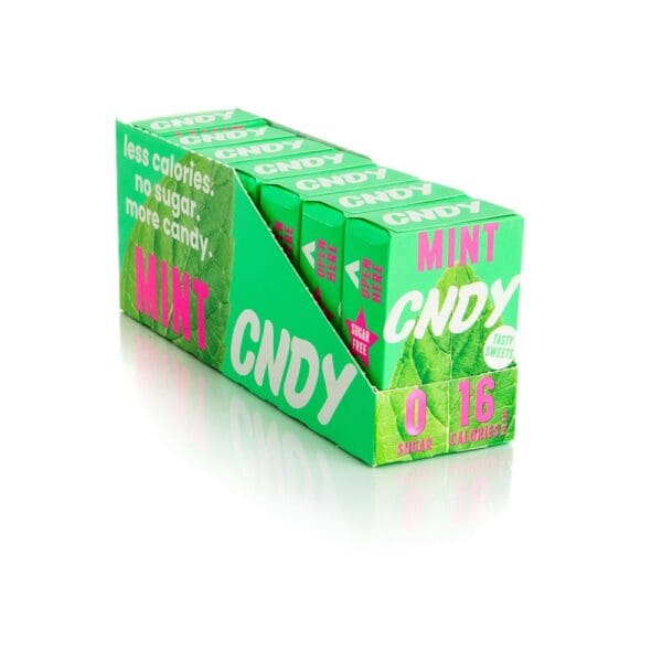 CNDY Mint Sugar Free Xylitol Sweets 40g - Image 2