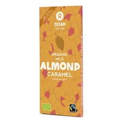 Oxfam Fair Trade - ORGANIC Milk Chocolate Almond-Caramel 100g