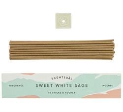 Scentsual Incense - Sweet White Sage 30 Sticks