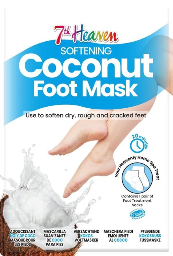 7th Heaven Coconut Foot Mask - Image 2