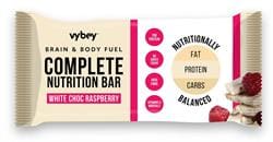 Complete Nutrition Bar White Chocolate Raspberry. 80g bar