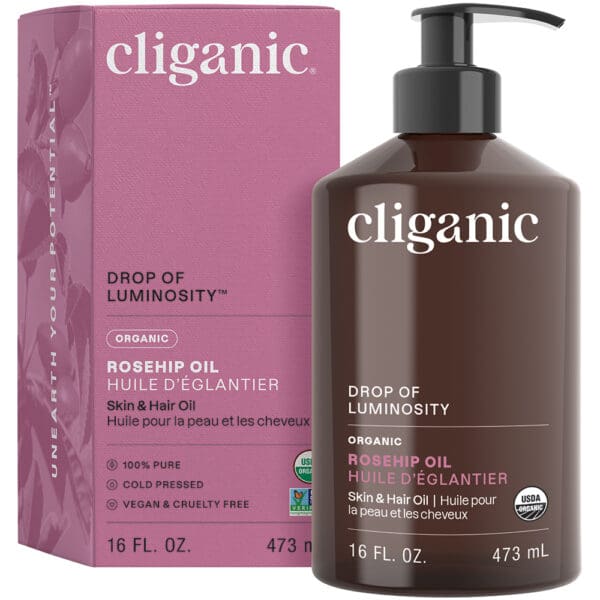 Cliganic Organic Rosehip Oil 16oz - Image 2