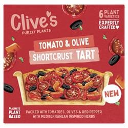 Clive's (Non Organic) Tomato and Olive Shortcrust Tart 150g