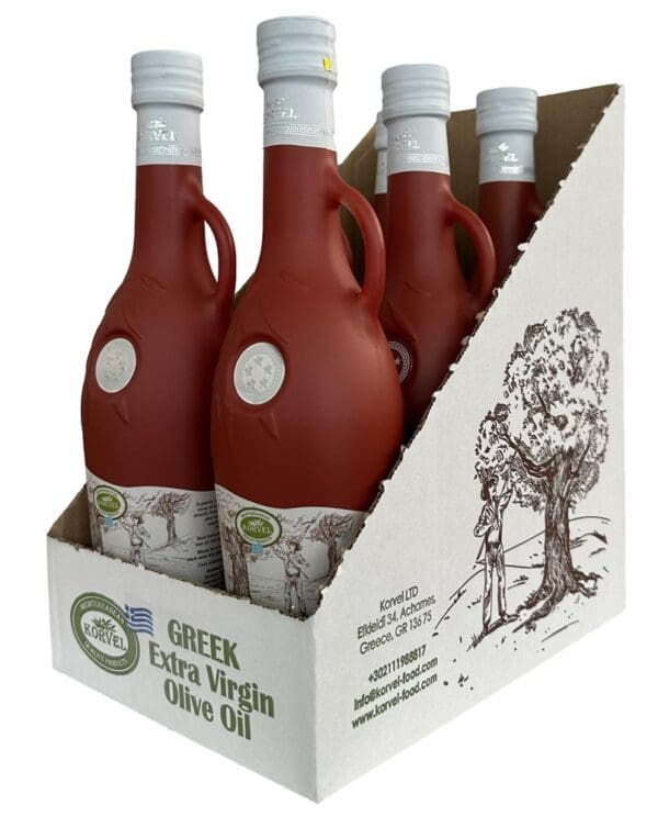 Korvel Greek Extra Virgin Olive Oil PDO Kalamata Amphora 500ml - Image 2