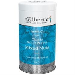 Mr Filberts Classic Salt and Pepper Mixed Nuts Gifting Tin Sm 70g
