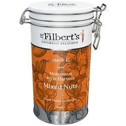 Mr Filberts Moroccan Style Harissa Mixed Nuts Gifting Tin Medium 140g