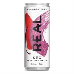 REAL Sec Sparkling White Alcohol Free Can 250ml