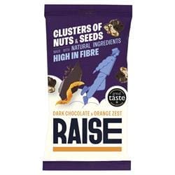 Dark Chocolate and Orange Clusters of Nuts and Seeds 35g