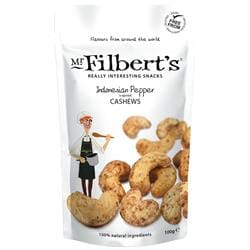 Mr Filberts Indonesian Peppered Cashews 100g
