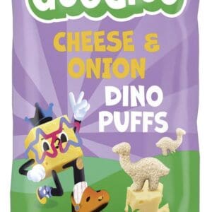 Goodies Kids Snack Dino Puffs Cheese & Onion Multipack 4x12g