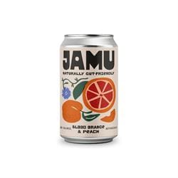 Jamu Blood Orange & Peach Premium Prebiotic Soda 330ml