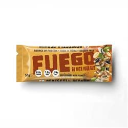FUEGO Perfectly Peanut Superfood Fibre Bar 50g