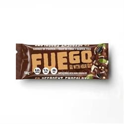 FUEGO Decadent Chocolate Superfood Fibre Bar 50g