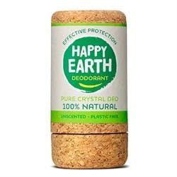 Happy Earth Natural Deodorant Crystal Stick Unscented 90gr - Pack of 2